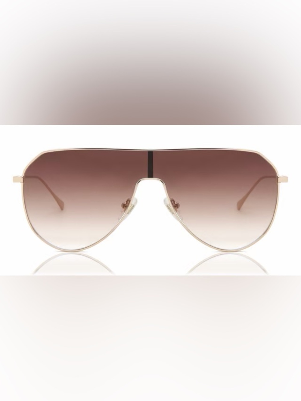 Diff Dash Shield Sunglasses • Gold • New in Box